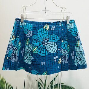 Lilly Pulitzer Blue Floral Skort - Size 6